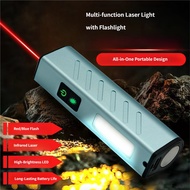 Multifunctional Laser Pen Infrared Laser with Flashlight Metal Body Mini Portable Suitable for Const