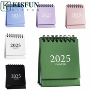KISFUN 2024-2025 Calendar, Creative 18-Month Mini Desk Calendar, Agenda Simple 2025 Table Decor Mont