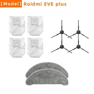 for xiaomi Roidmi eve plus robot vacuum cleaner rag dust bag  side brush accessories