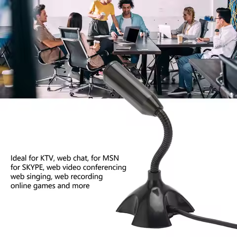 USB Microphone Professional Omnidirectional Noise Cancelling Desktop Condenser Conferencing Micropho