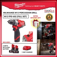 MILWAUKEE M12 FPD-602 (FULL SET) M12 FUEL PERCUSSION DRILL M12 FPD