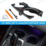LED Cup Holder Light For BMW 2018-2023 5 Series G30 G32 6GT Compatible With 11 Color Ambient Light C