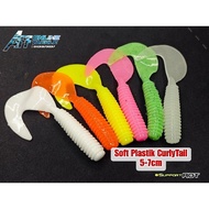 Soft plastic Curlytail C-tail kerapu,siakap, bulan killer🔥🔥🔥