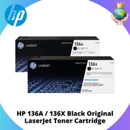 HP 136A / 136X Black Original LaserJet Toner Cartridge ( W1360A / W1360X )