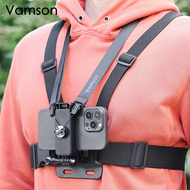 SG Vamson Chest Strap Mount Belt For CellPhone IPhone 14 Accessories Chest Harness For Gopro 11 10 9 Insta360 X3 DJI Action Camera