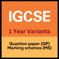 1 YEAR IGCSE Past Exam Papers - Year 2025, 2024, 2023, 2022 (May/June - Oct/Nov) | Question Paper + 