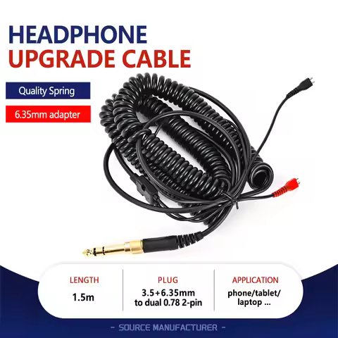 Replacement Audio Cable Headphone Cable for Sennheiser HD25 HD25-1 II HD600 HD650 HD 540 II HD430 Sp