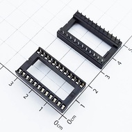 [20 Pieces]- IC Base 24 Square Pins Two Rows 2.54mm 1A 60VAC Smart Components