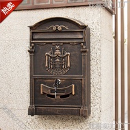 Letter Box Cast Aluminum European-Style Props Letter Box Household Creative Suggestion Box Doorway P