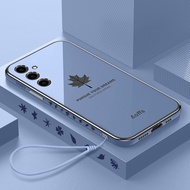 Softcase Maple SAMSUNG A15 Latest Casing Phone Case Plating Silicone