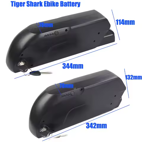Reention tiger shark down tube Ebike battery with Charger 36V 15Ah 20Ah 48V 13Ah 17.5Ah 52V 14Ah Li-