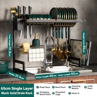 Sink Storage Rack Dish Rack Cabinet Rack Sink Drainer Kitchen Sink Organizer Multi-functional Plate 