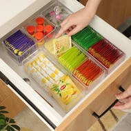 cny 2026 Decoration/Acrylic coffee Tea Bag Storage Box/ Office Compartment Household Anti-Dust With 