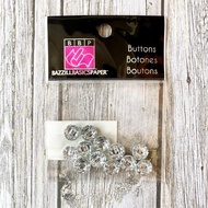 Bazzill Buttons Mini Modern Clear