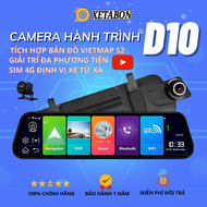 Camera Hành Trình Ô Tô D10 XETABON 10 Inch Full HD Hệ Điều Hành Android 8.1OS Tích Hợp Cam Lùi Định 