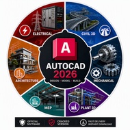 Autocad 2026 Lifetime use for Windows Elec|Mech|Civil|Plant3D|Architecture|MEP