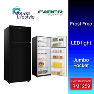 Faber Refrigerator Top Mount Freezer 2-Door Fridge (380L) LUSSO 382BK