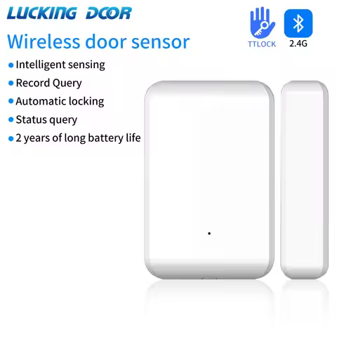 2.4GHz Wireless TTLOCK Door Sensor Door Contact Detection Windows Open Close Status DS2 Works With G