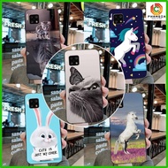 Sharp Aquos Sense 4 / Sense 5G / Sense 6 / Zero 6 soft black silicone case printed with many beautif