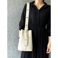 Large Capacity togo Cowhide Genuine Leather Bucket Bag Crossbody 2024 New Style High-End Texture Laz