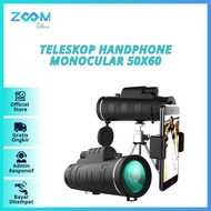 Teleskop Handphone Monocular Teropong Zoom Jarak Jauh 50x60