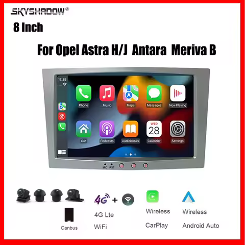 8" CarPlay Android 15 8 Core 12G+256G Car multimedia player 4G wifi GPS Navigation car radio For Ope