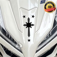HONDA CLICK V3 V4 125 3 STARS AND A SUN STICKER ejcycle stiker motor sticker motor
