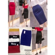KATUN JC88 - Emika Span Skirt - Span Skirt 7/8 Premium Stretch Cotton (P 60 cm)