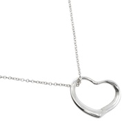 Tiffany & Co. Elsa Peretti 設計的 Open Heart 項鍊，925 純銀，約 4.8 克，女士 [二手]