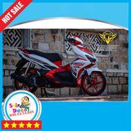 [FreeShip] TEM RỜI mẫu ADN đỏ đen cho AirBlade 125 trắng - mẫu mới siêu ngầu