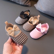 Baby Girl Baby Princess Shoes Hundred Days Old 8-9-12 Months Soft-Soled Cloth Shoes Toddler Can't Fa