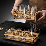 Iceberg 100.00G Liquor Glass Set Accessible Luxury High-End Wine Set Household Glass Crystal One Or Two Shot Glass Chinese Style with Rack