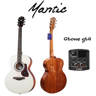 กีตาร์โปร่ง 40นิ้ว Mantic gt10m pro top solid ไม้หน้าแท้ เสียงดี สเปกสูง