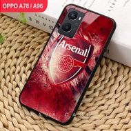 Softcase Glass Kaca  OPPO A76 / A96 - Casing Hp - J55 - Pelindung hp OPPO A76 / A96 - Case Handphone - Pelindung Handphone OPPO A76 / A96