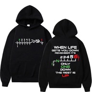 New 1N23456 Motorcycle Gear Biker Heartbeat Hoodies For Women Men Autumn And Winter Casual Sports La