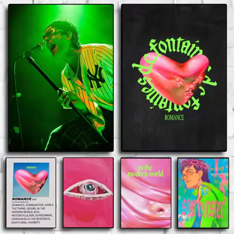 Band F-Fontaines D C Romance Poster HD art sticky wall waterproof home living room bedroom bar aesth