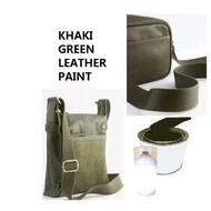 KHAKI GREEN LEATHER PAINT/ CUSTOM MADE / CAT KULIT