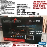 Super Promo! Android SKELETON SKT 8189 9 inch Mirrorlink RAM 1 16 GB GPS Wifi Bluetooth Radio USB Headunit Doubledin Tape Mobil SKT8189 2din Rush Xpander Innova HRV Mobilio Pajero Murah