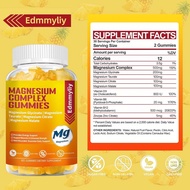 Triple Magnesium Complex Gummies Supplement for Women & Men Sugar Free High Absorption Magnesium Gly