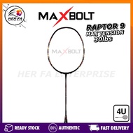 MAXBOLT Raptor 9 4U Badminton Racket Max Tension 30lbs