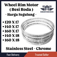 ( 36H ) 36 Hole Holes Wheel Rim Moto Motor Roda Besi Stainless Steel 120 140 160 / X 17 18 Inch 120X