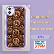Jinouwe Apple iPhone 12 13 14 Plus Mini Pro Max latest casing HP BTS SUGA BT21 SHOOKY 3D softshell U