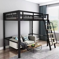 Bed Frame Loft Loft Bed Nordic Iron Dormitory Noise Free Bed Bedroom Loft Bed Frame