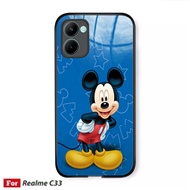 (GC 27) Realme C33 Glass Softcase - Realme C33 Glass Case - Realme C33 Beautiful Case - Realme C33 C
