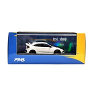 YM MODEL 1:64 Honda Civic Fk8 White Type R Resin Limited 499pcs