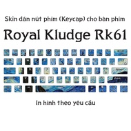 Royal Kludge RK61 keycap Skin printed on request | 4-layer skin sticker for rk61 mechanical keyboard