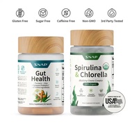 Gut Health Bundle - Snap Supplements - Gut Health + Spirulina & Chlorella - Natural Supplement Bundl