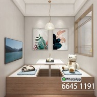 🈶【E0板甲醛】【日式地台床設計訂造】地台床/榻榻米/升降台/油壓床