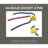 UNIVERSAL H4 BULB SOCKET BULB CONNECTOR 3PIN