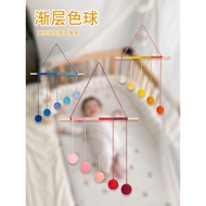 Kindergarten Montessori Early Teaching Aids Montessori Gradient Color Ball Material Baby Bed Bell Ha